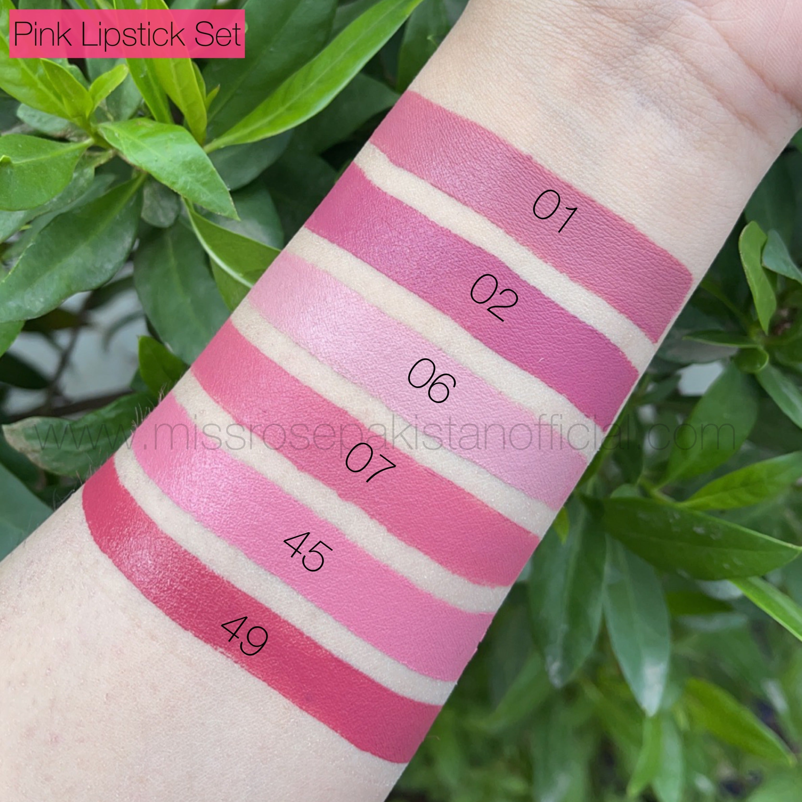 miss rose lipstick shades